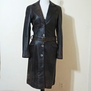 Like New Kor@Kor Genuine Leather Distressed Brown size 44